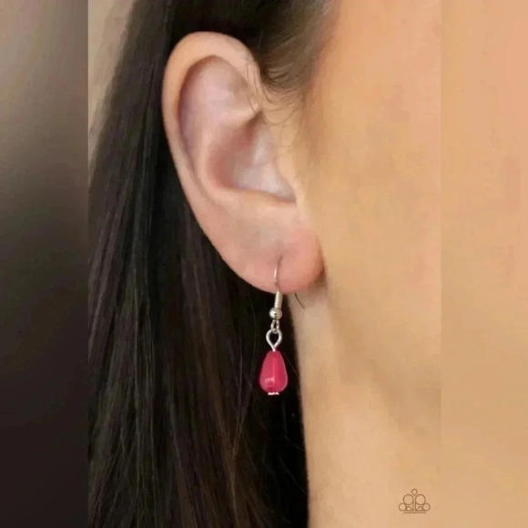 Pampered Poolside - Pink Necklace - Picture 3 of 9